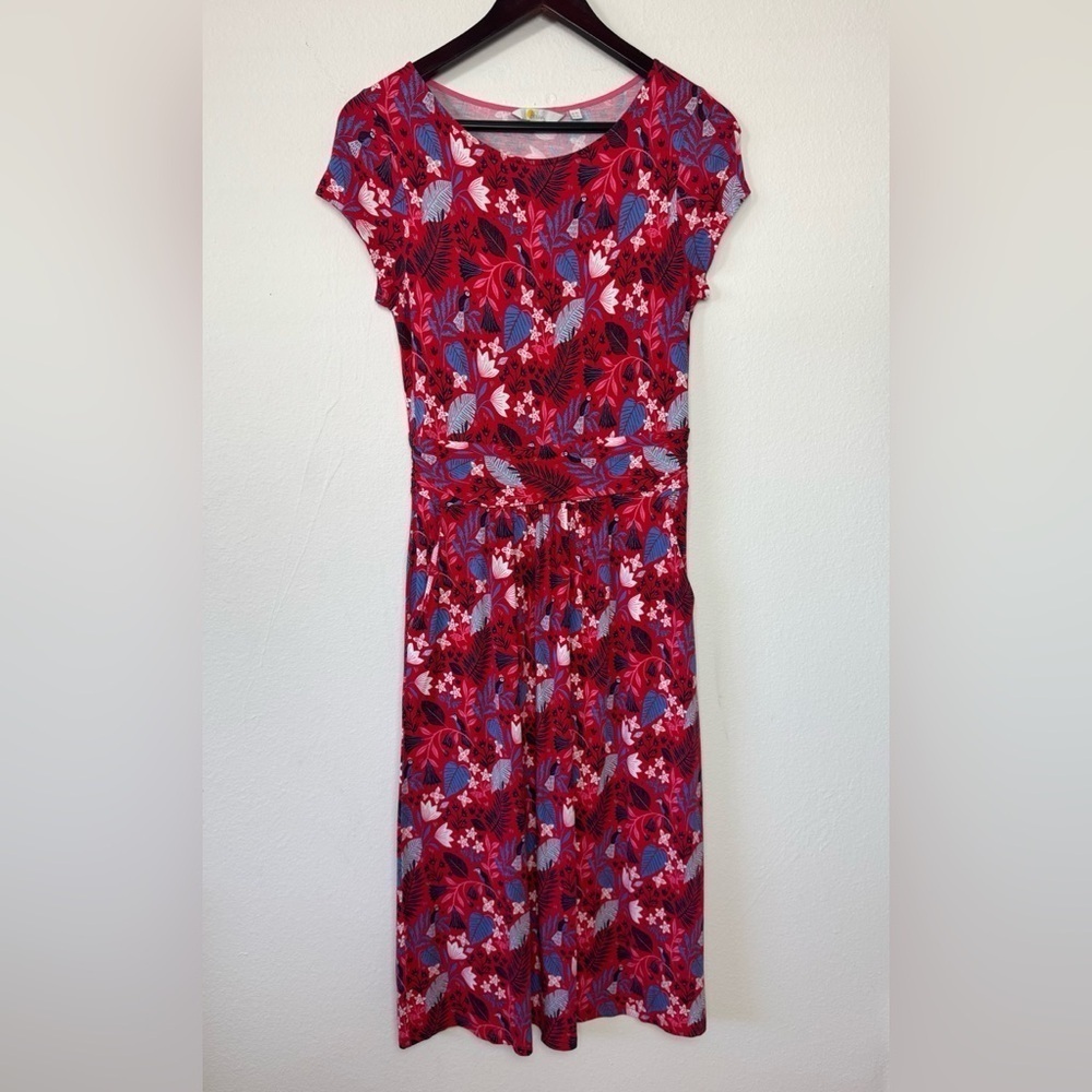 Floral Red and Blue Dress - Picture 7 of 7